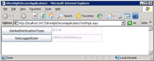 Screenshot of demo application
